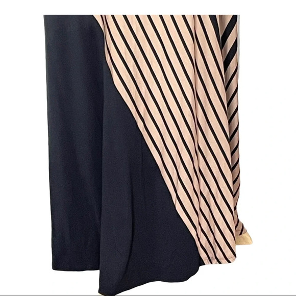 Soft Surroundings Black & Tan Striped Maxi Dress Size M 🎉HP🎉 - Picture 8 of 15